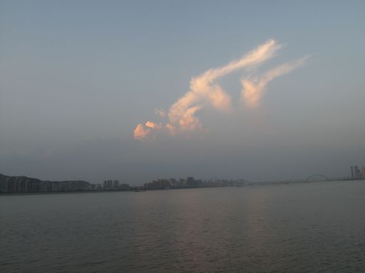 钱塘江傍晚